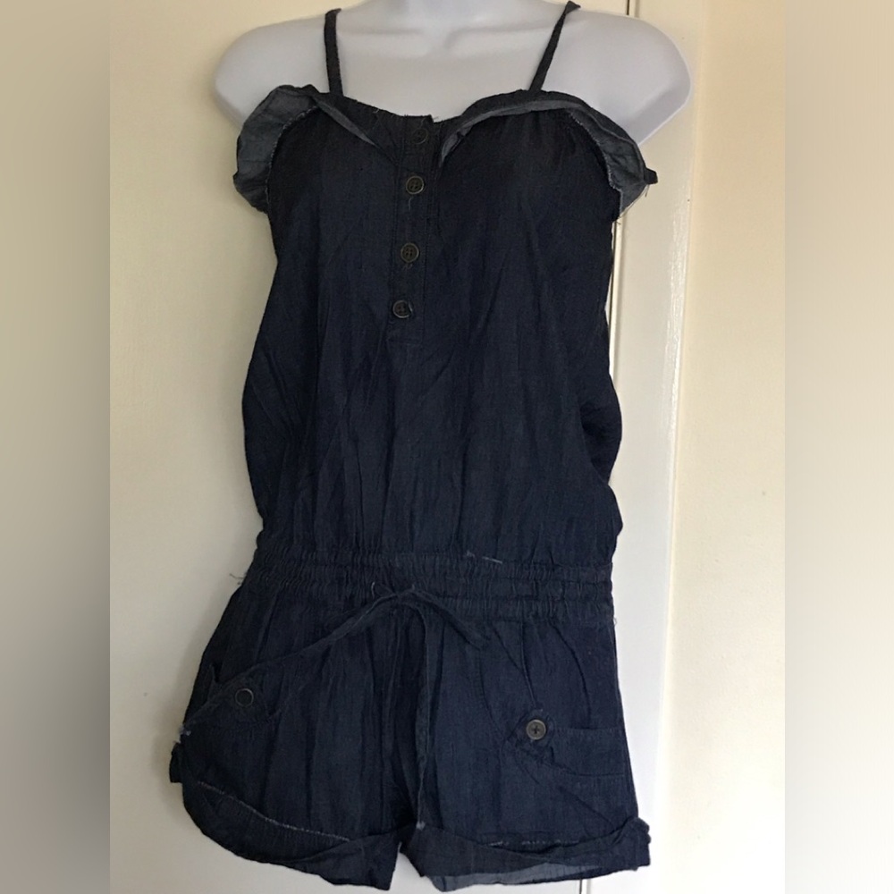 Ci Sono By Cavalini , size M , Navy , straps overall short legs